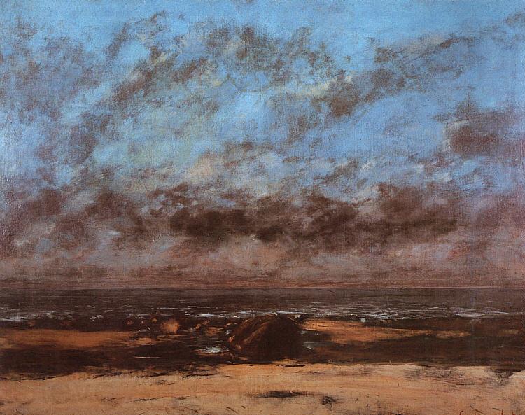 Gustave Courbet Low Tide known as Immensity France oil painting art